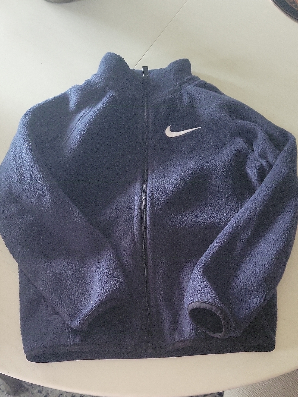 Nike Kids Navy Fleece Full-Zip Jacket